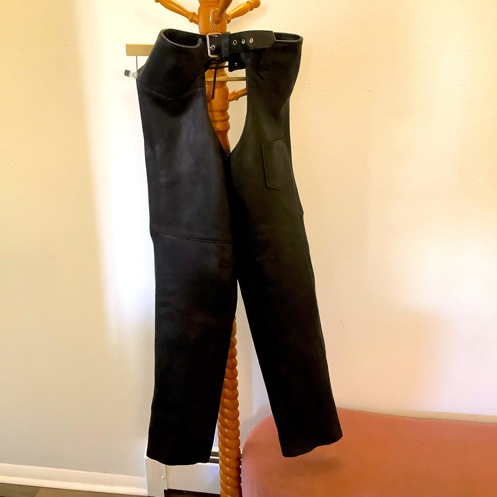 🖤Antelope Creek Black Leather Chaps🖤